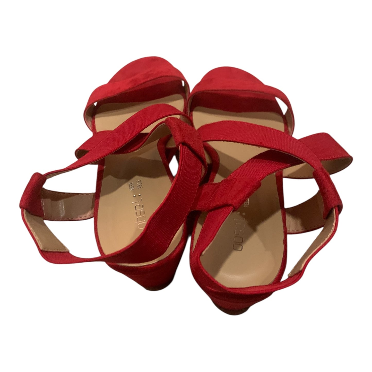 Zeppe Donna Obsel Pelle Rosso