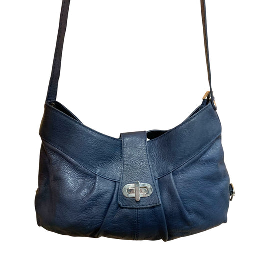 Borsa Tracolla Vintage Pelle Blu