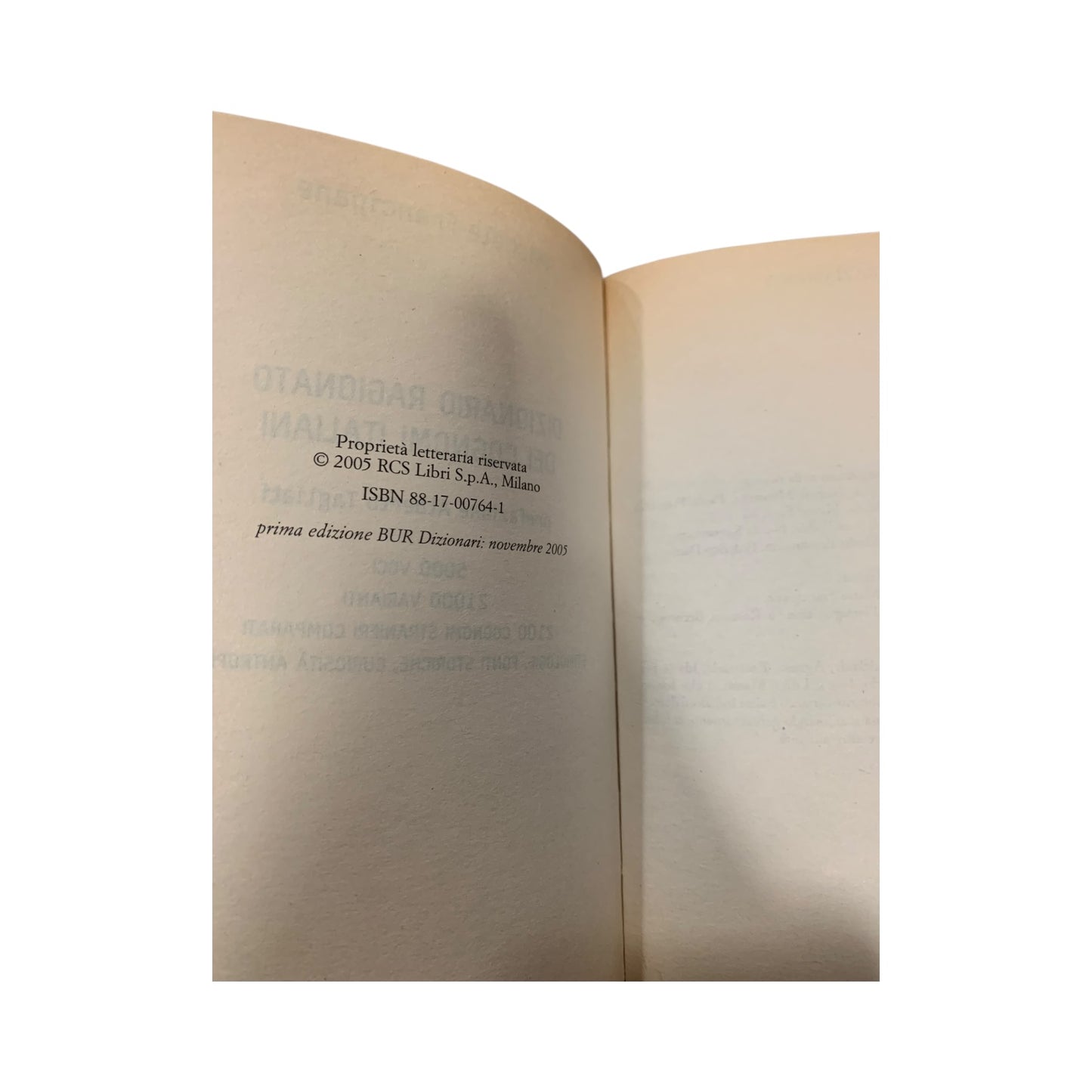 Libro Dizionario Ragionato Dei Cognomi Italiani