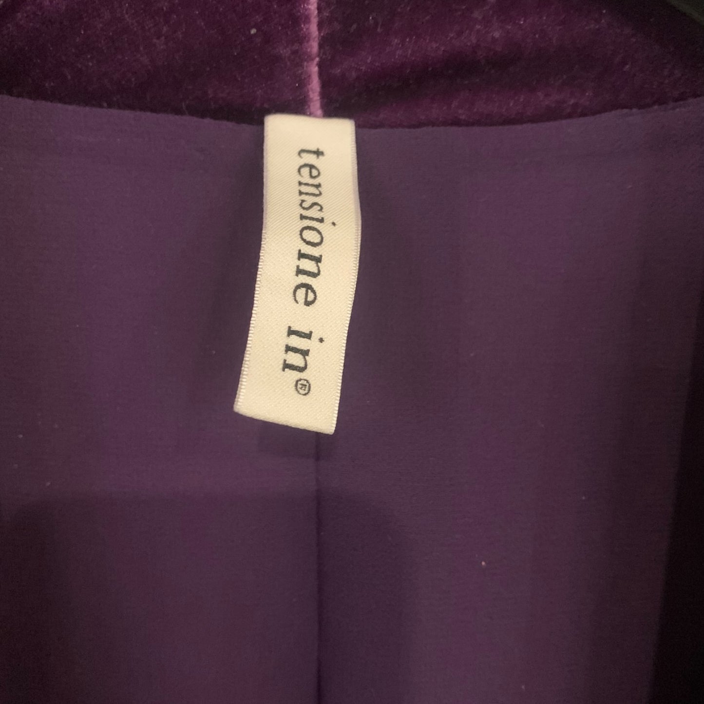 Blazer Donna Tensione In Ciniglia Viola