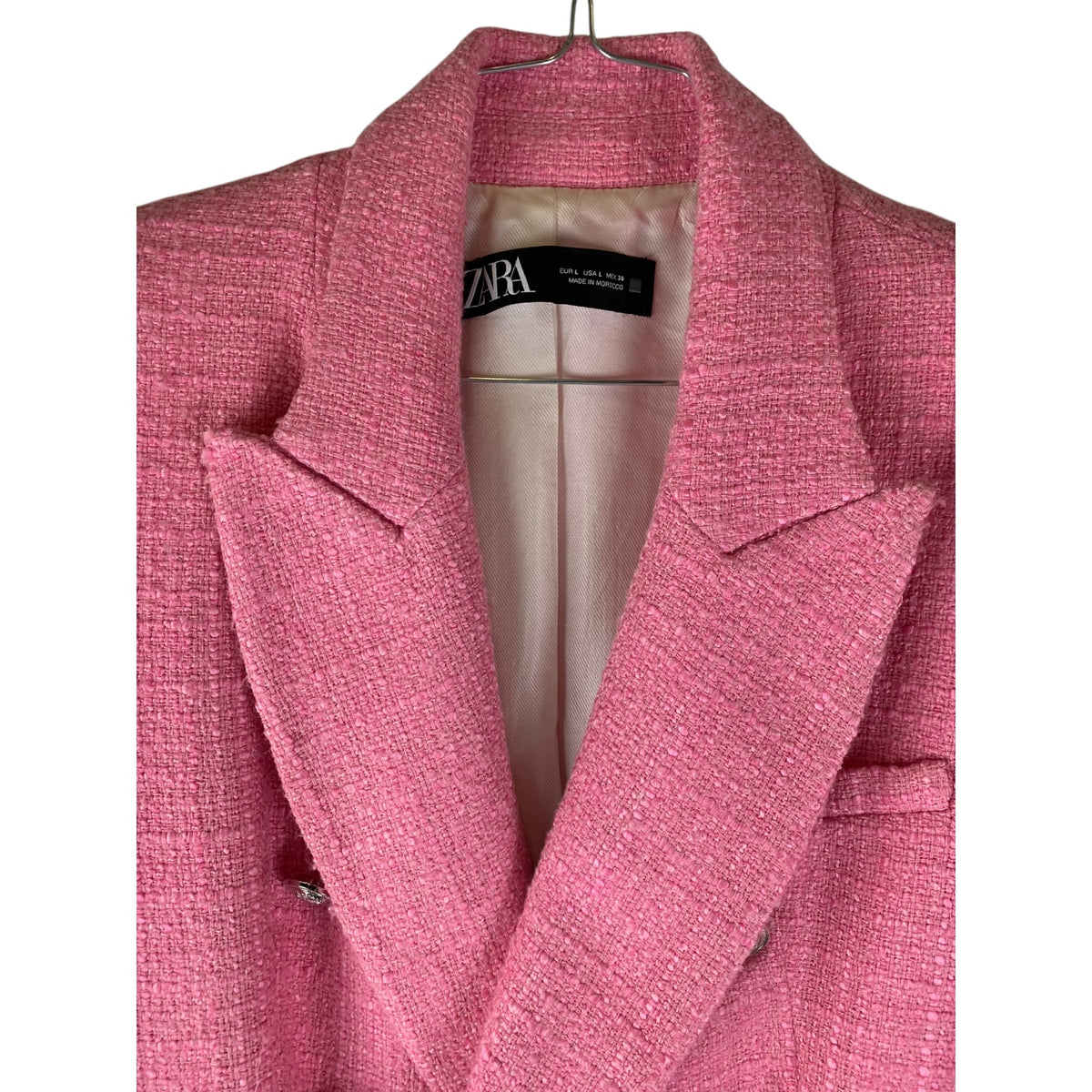 Blazer Donna Zara Doppiopetto Rosa