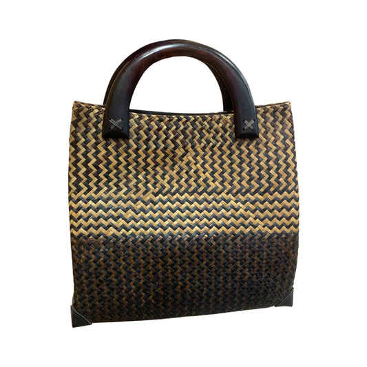 Borsa A Mano Paglia Intrecciata
