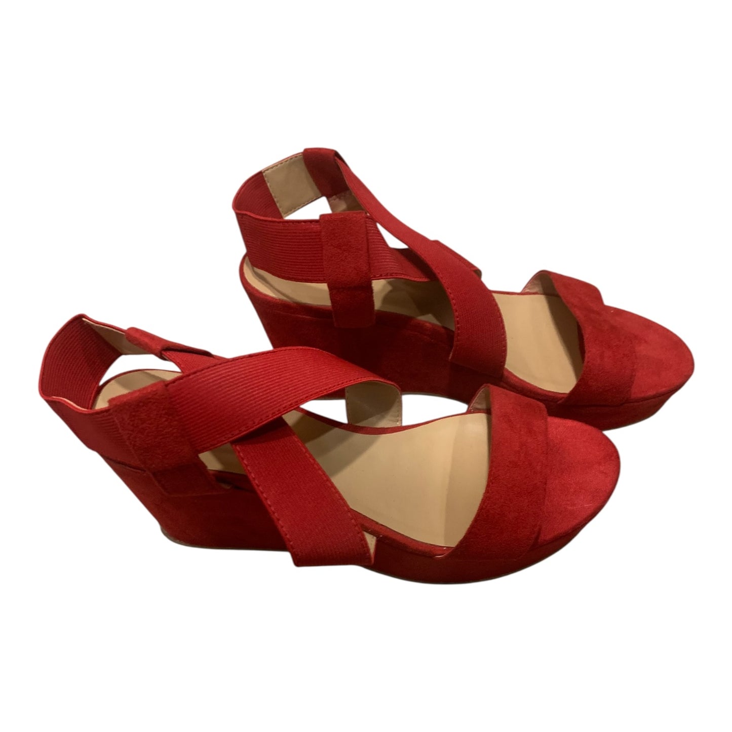 Zeppe Donna Obsel Pelle Rosso