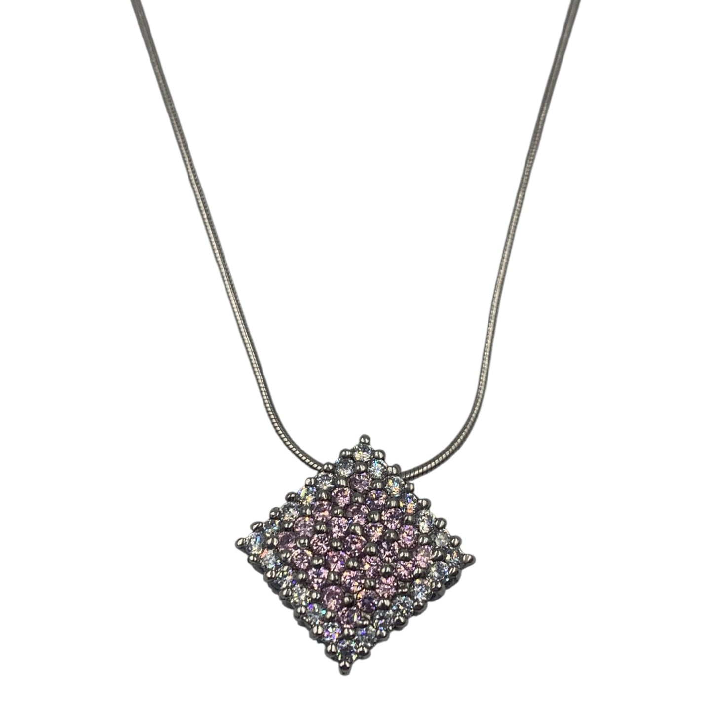 Collana Ciondolo Rombo Brillantini