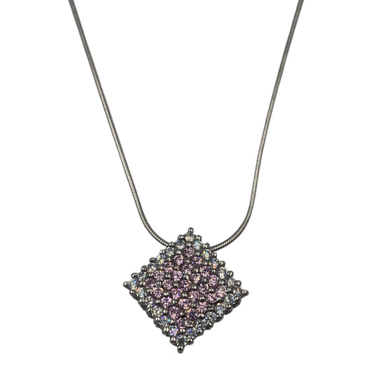 Collana Ciondolo Rombo Brillantini