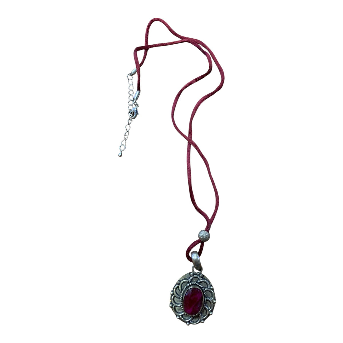 Collana Vintage Ciondolo Pietra Dura