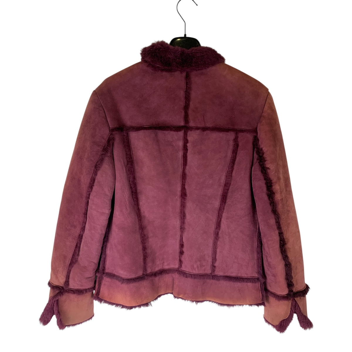 Giacca Donna Pelle Sherling Viola