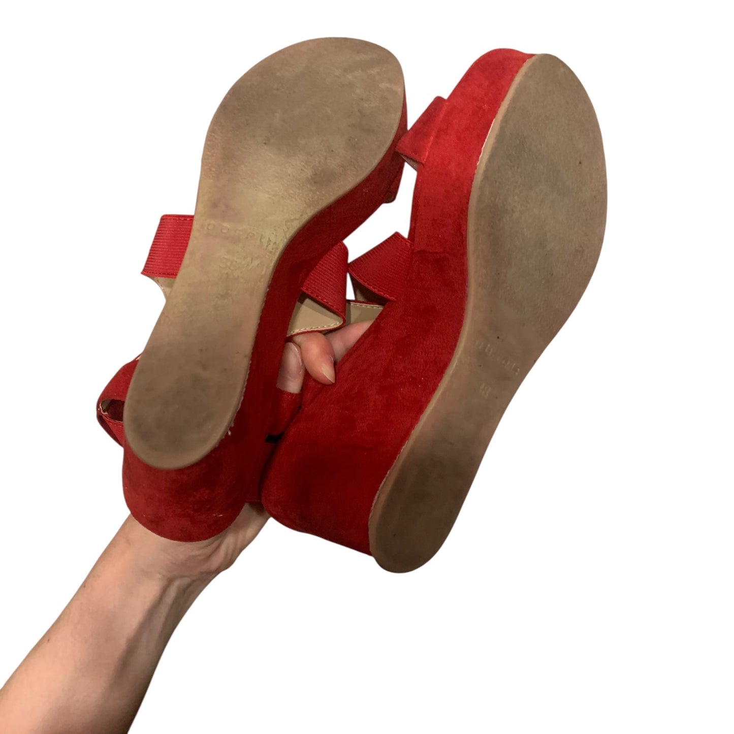 Zeppe Donna Obsel Pelle Rosso