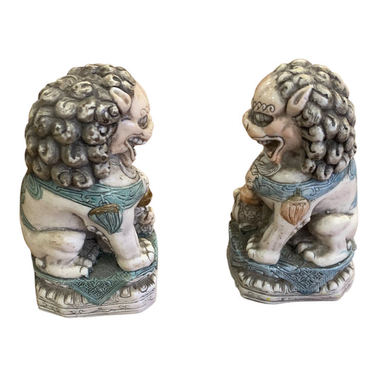 Coppia Statuina Cani Di Pho