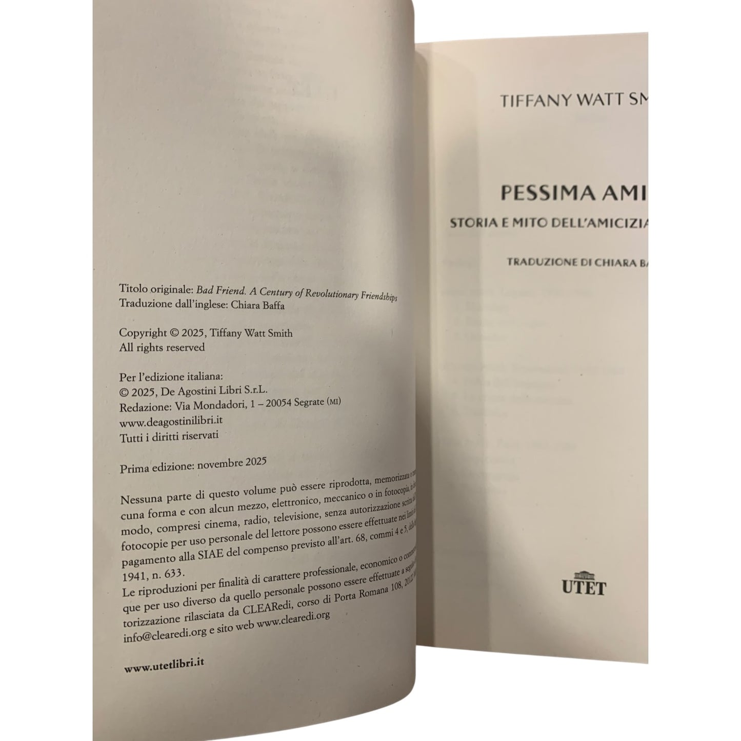 Libro Pessima Amica