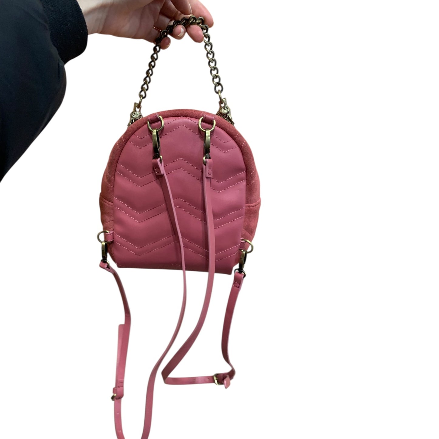 Zainetto Donna Zara Pelle Rosa