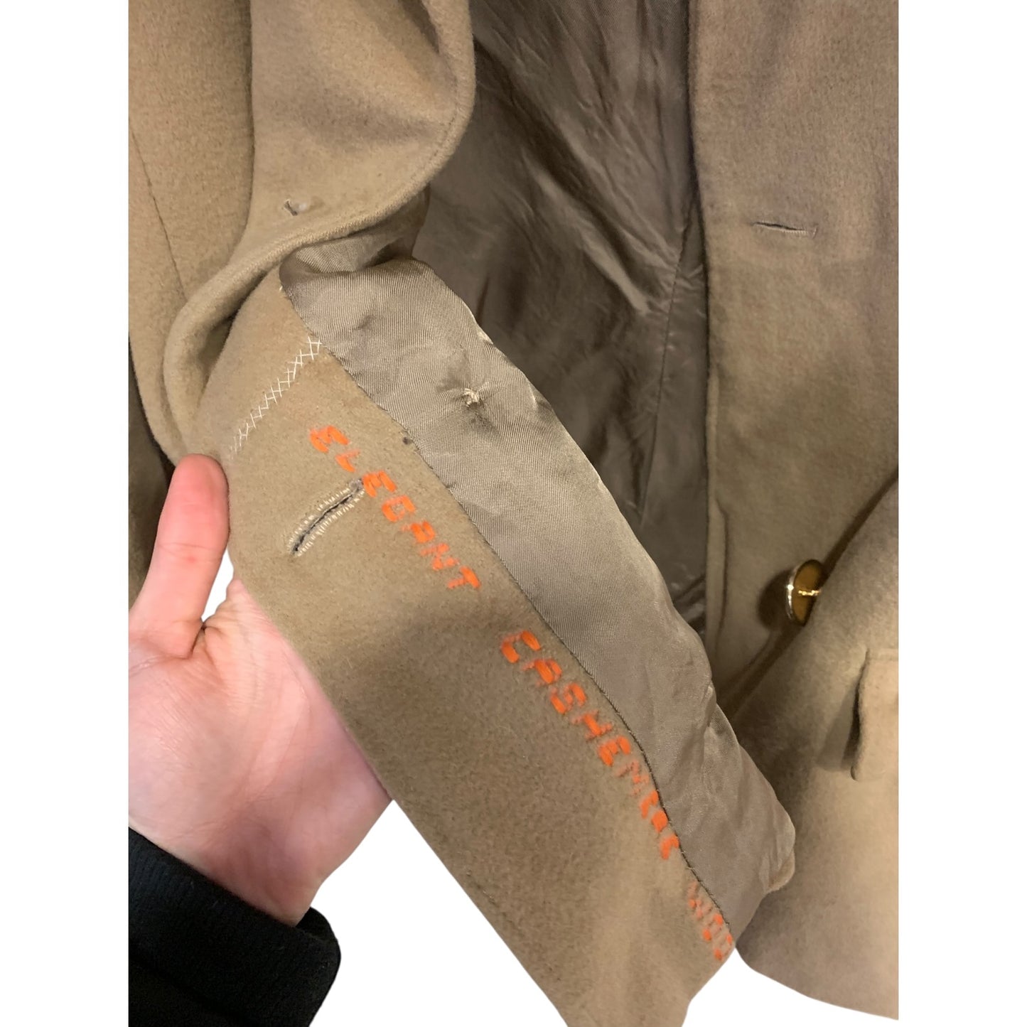 Blazer Donna Cachemire Cammello