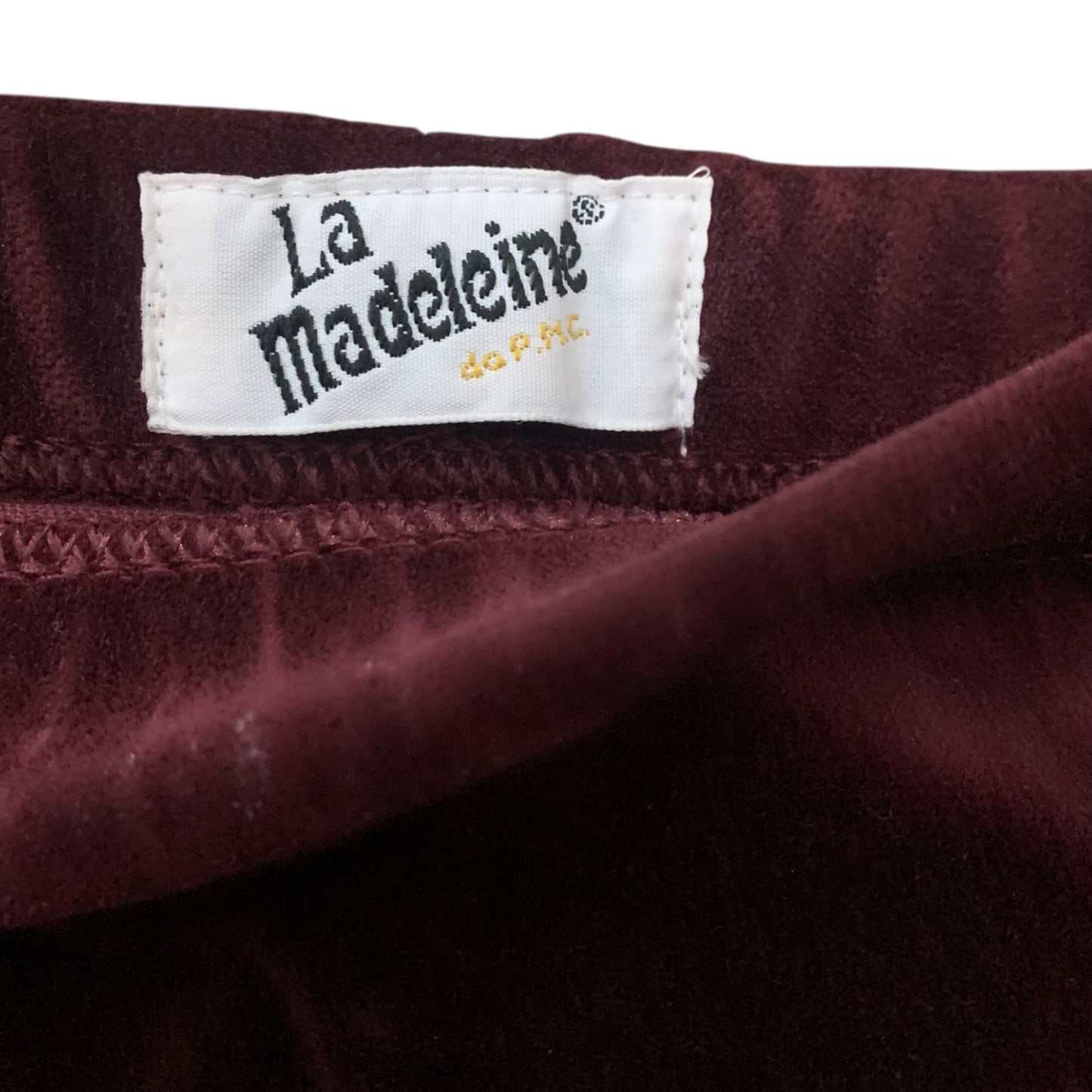Gonna La Madeleine Velluto Bordeaux