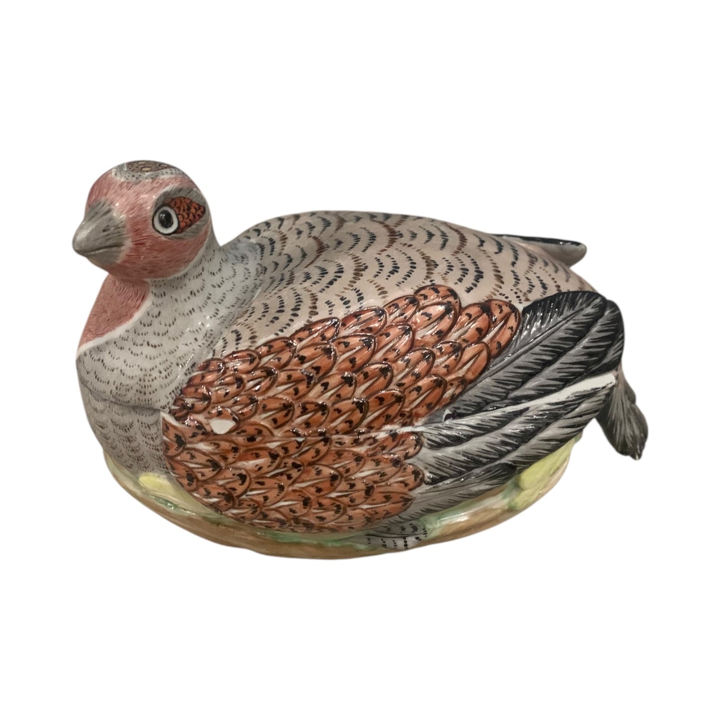 Zuppiera Porcellana Pernice Nel Nido