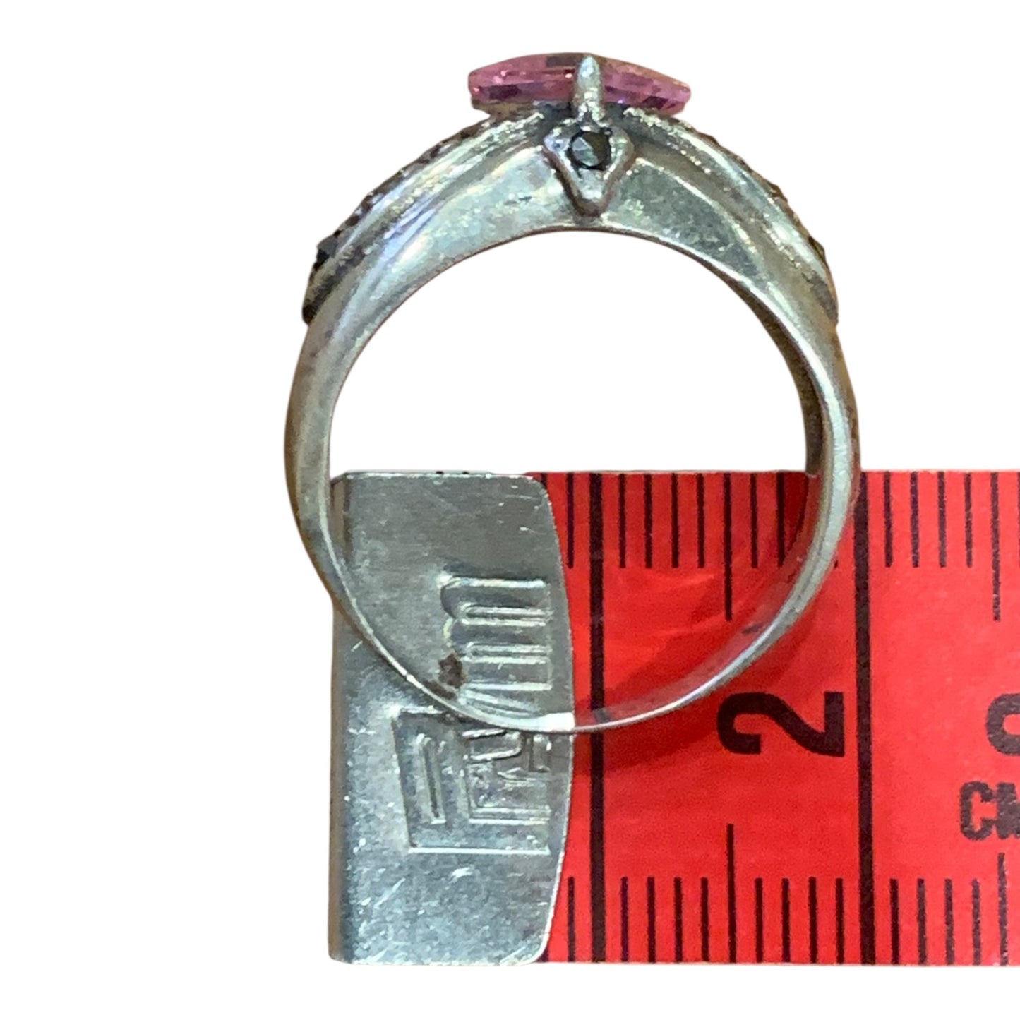 Anello Donna Vintage Pietra Rosa