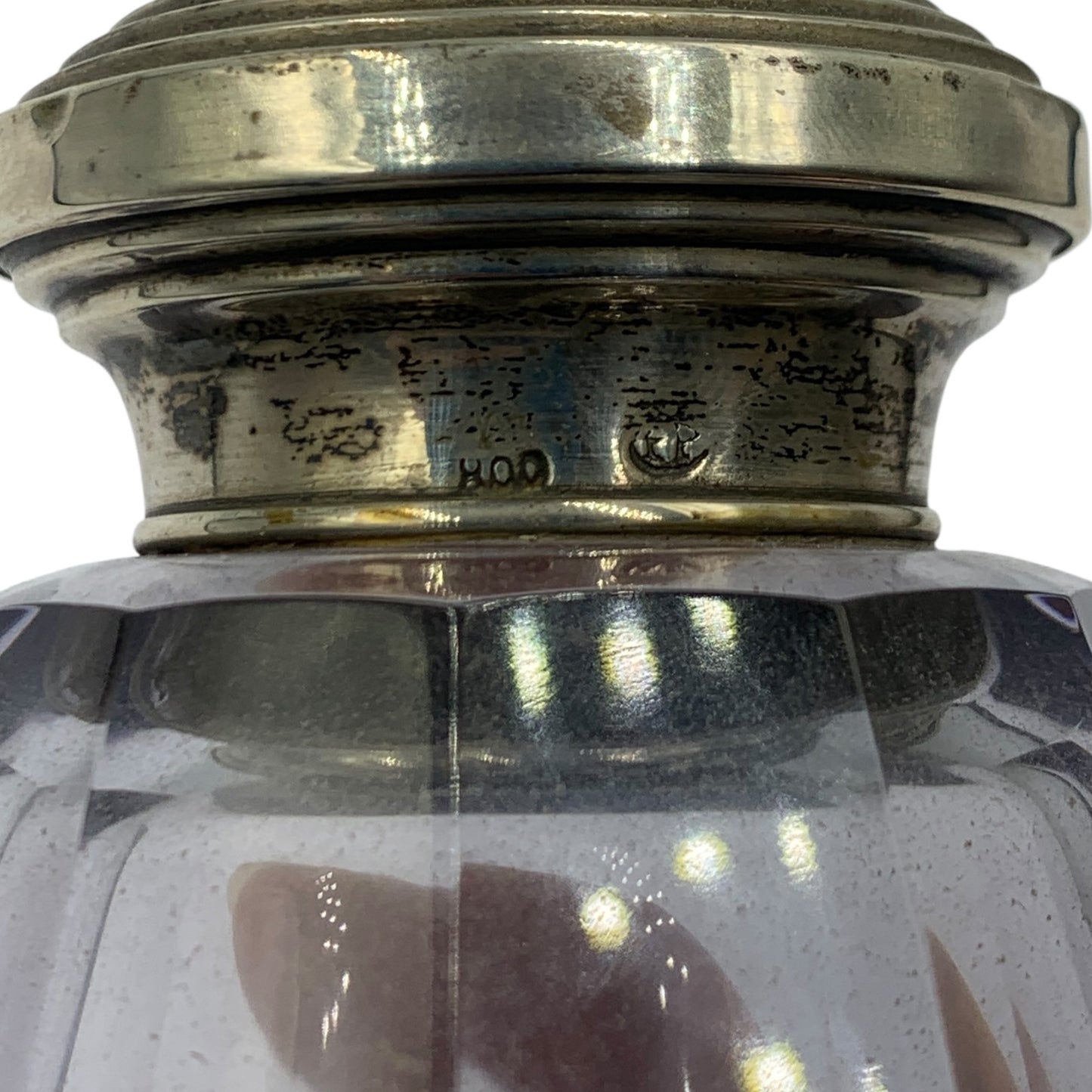 Boccetta Profumo Vintage Cristallo e Argento