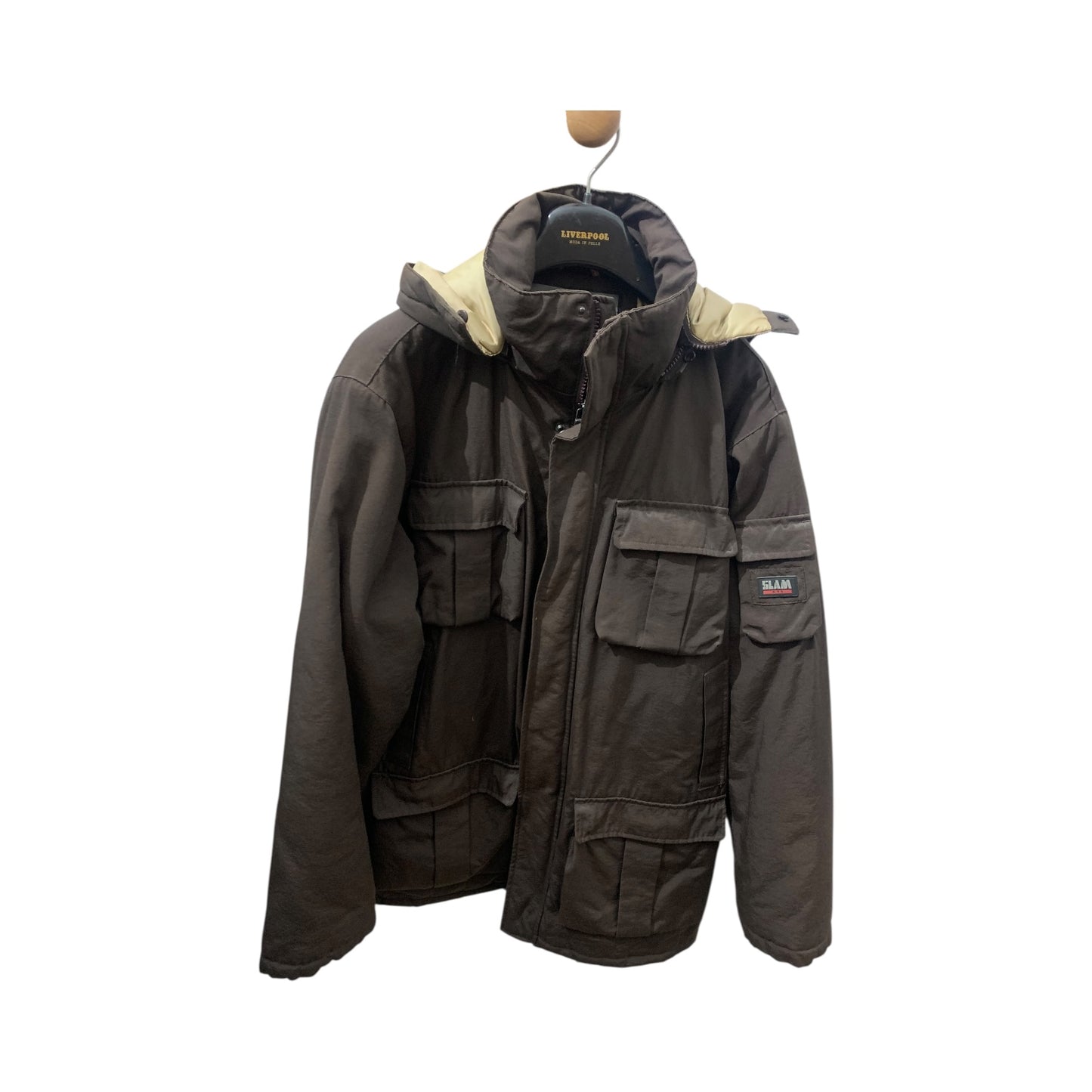 Piumino Uomo Vintage Slam Marrone