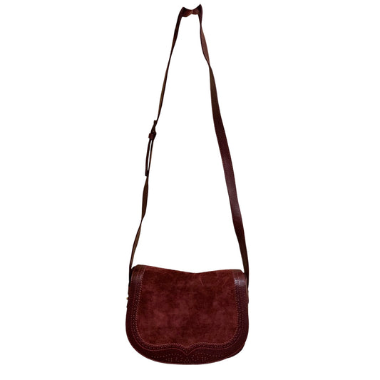 Borsa Tracolla Vintage Pelle Bordeaux