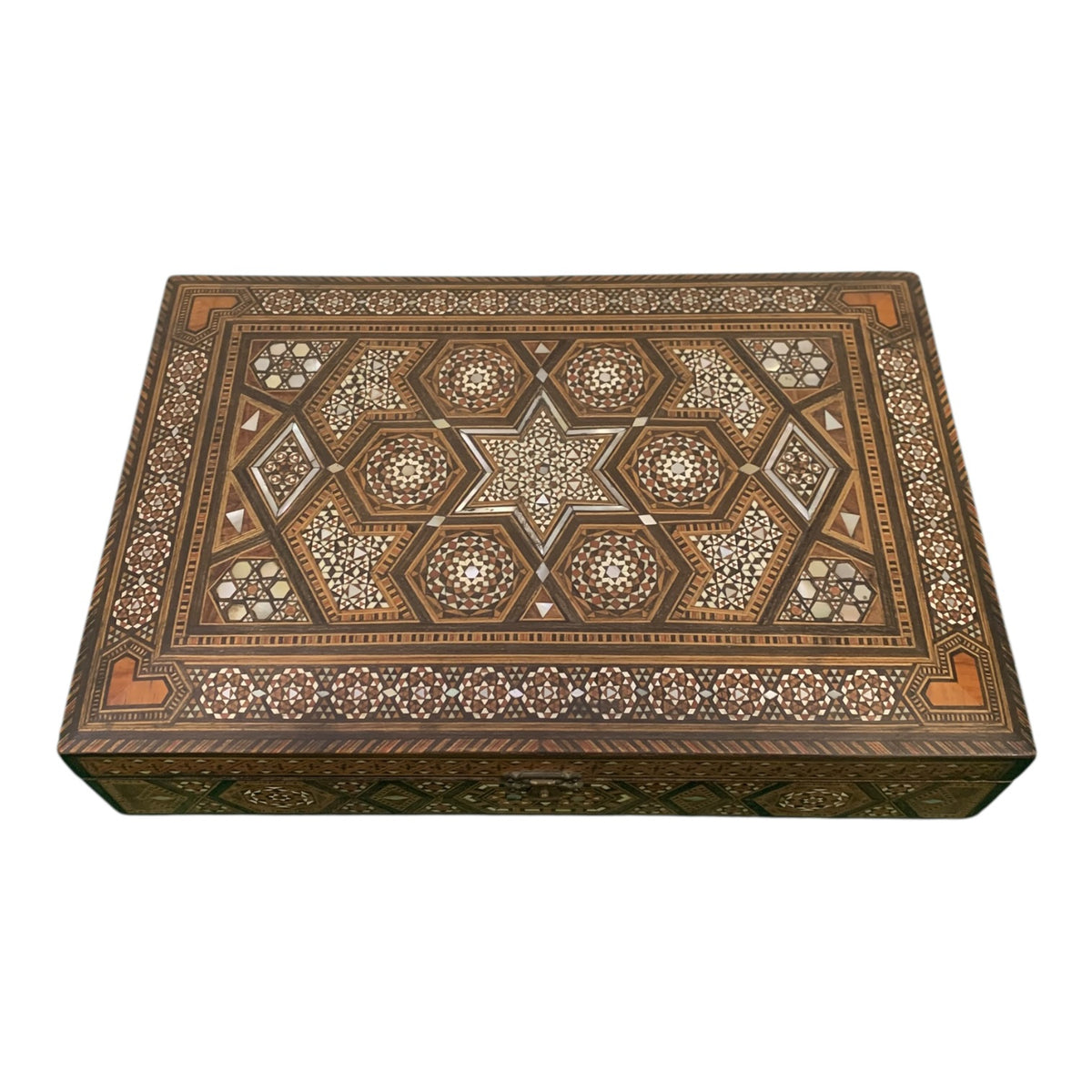 Scatola Legno Vintage Intarsiata