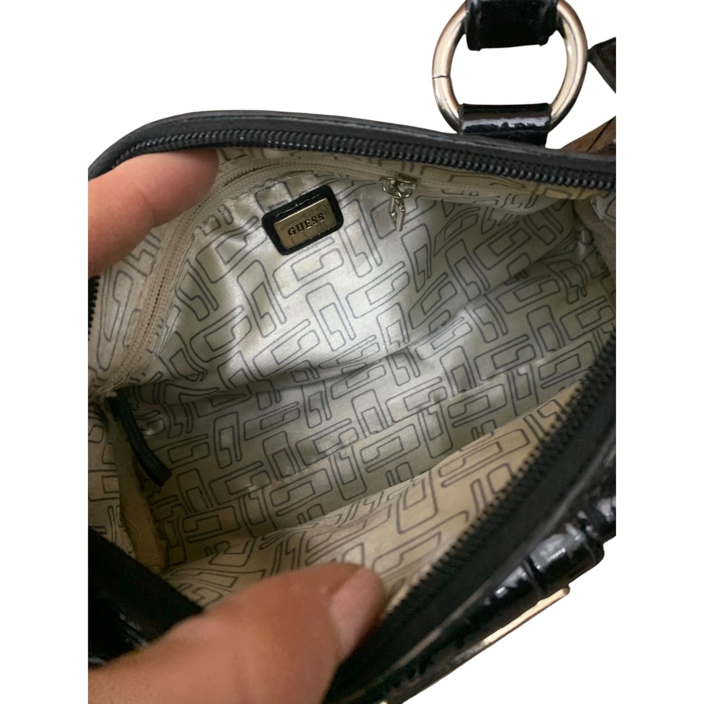 Borsetta Donna Guess Vernice Nera