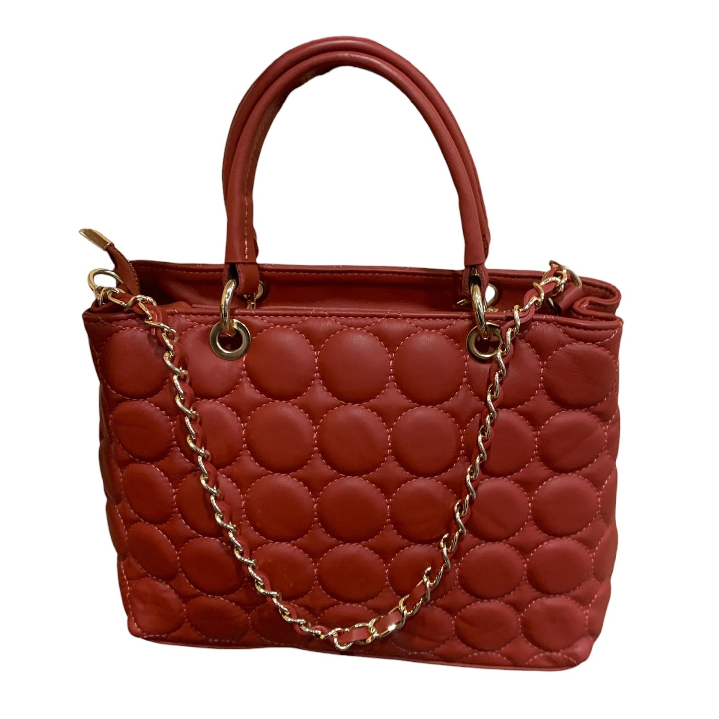 Borsa Tracolla Vera Pelle Trapuntata Bordeaux