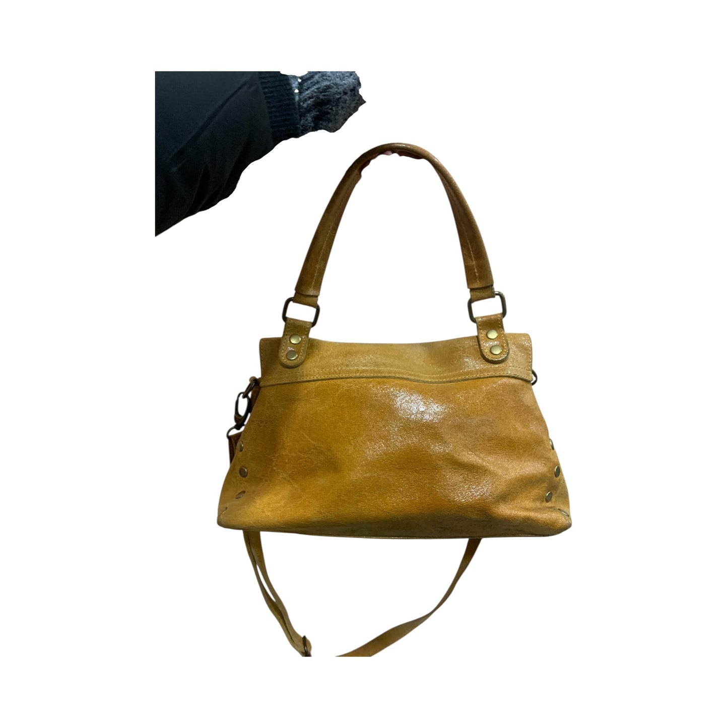 Borsa Tracolla Pelle Ocra