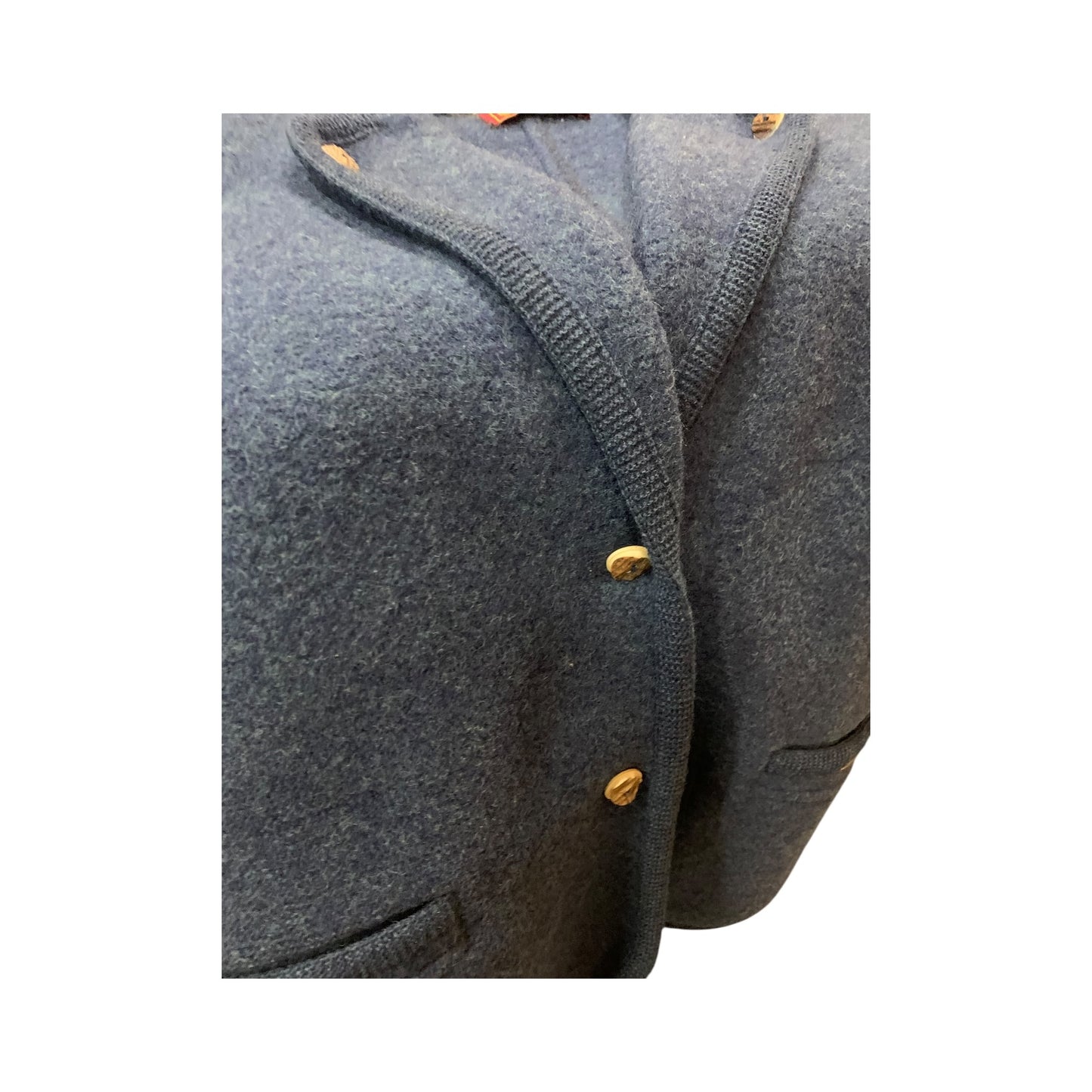 Cappotto Donna Vintage Geiger Lana Blu