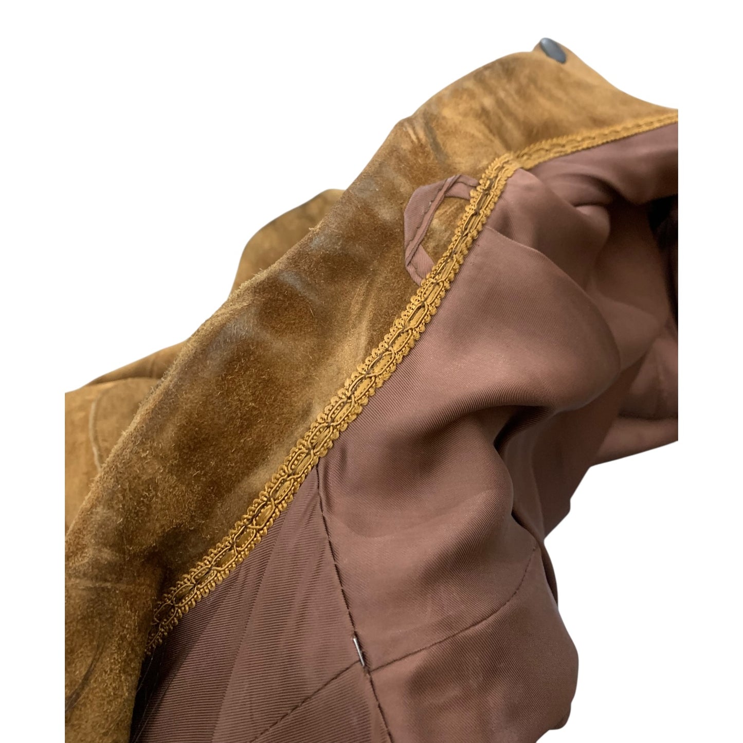 Giacca Donna Vintage Pelle Scamosciata