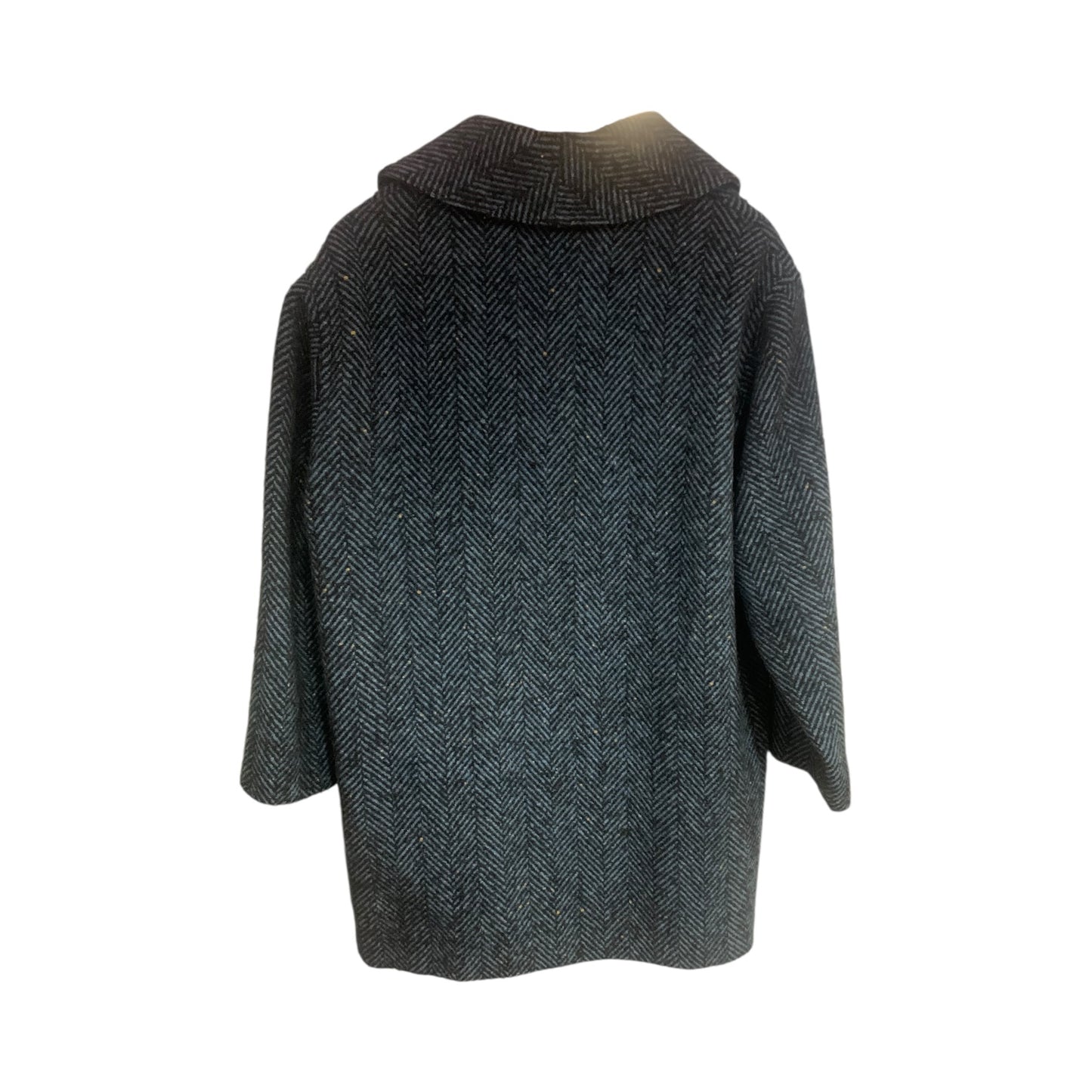 Cappotto Donna Vintage Lana Blu