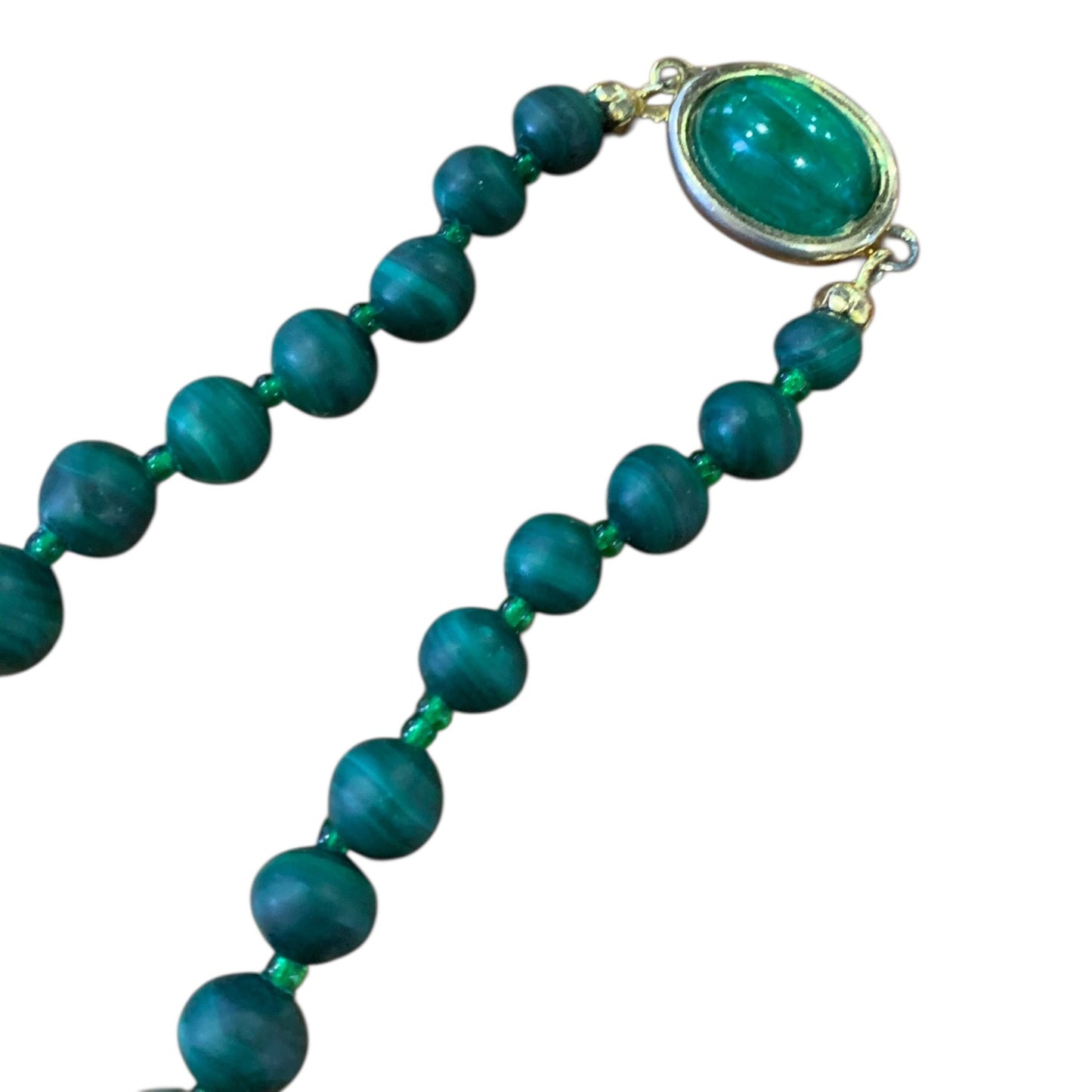 Collana Donna Vintage Malachite Verde