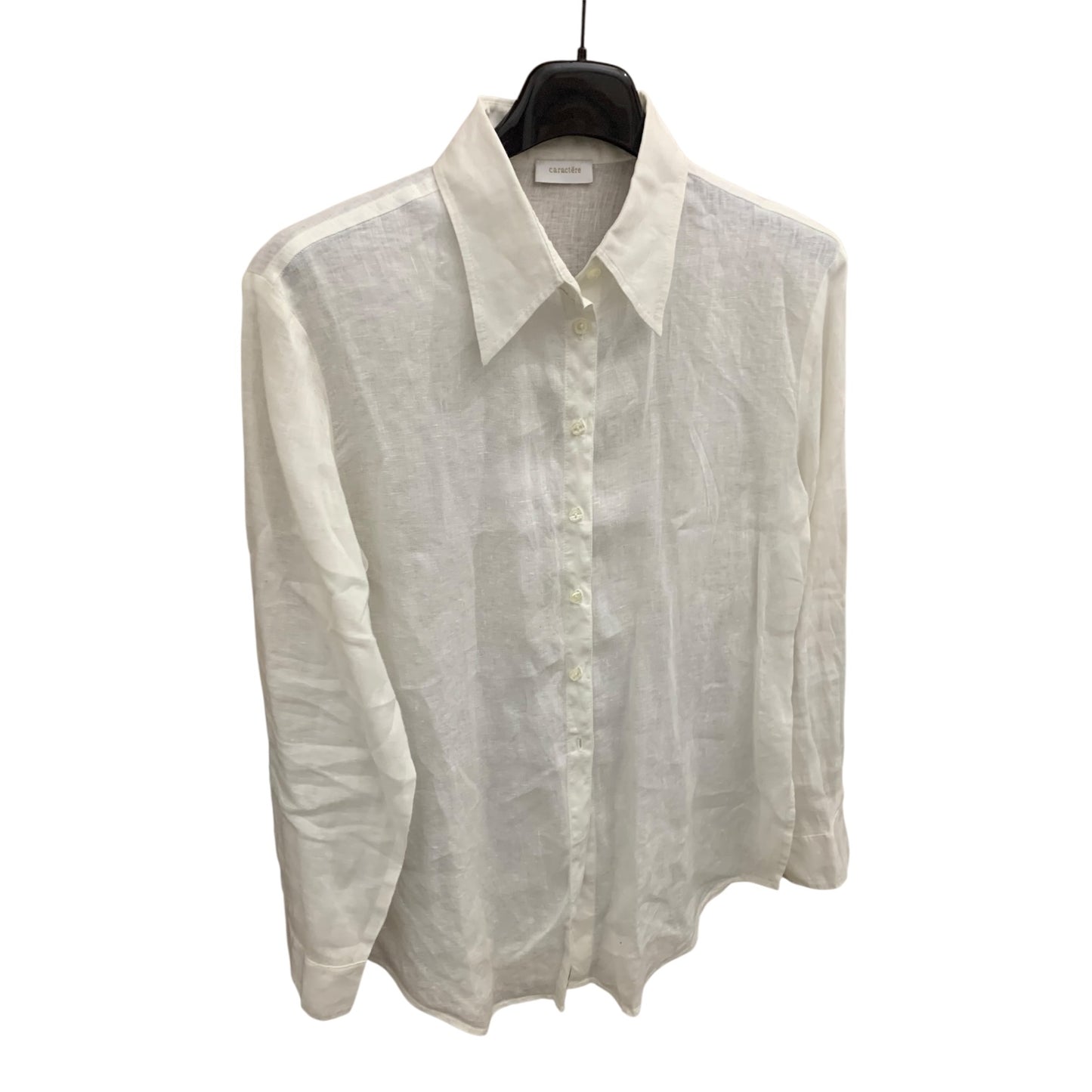 Camicia Donna Caractere Lino Bianco