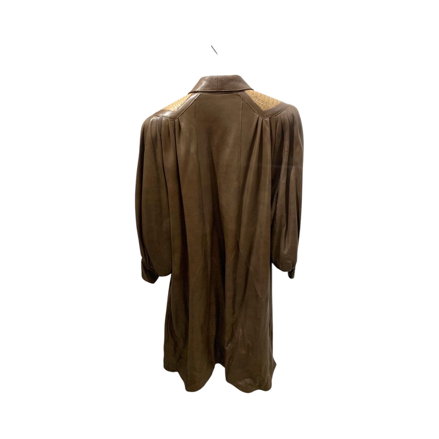 Cappotto Donna Vintage Anni 80 Pelle