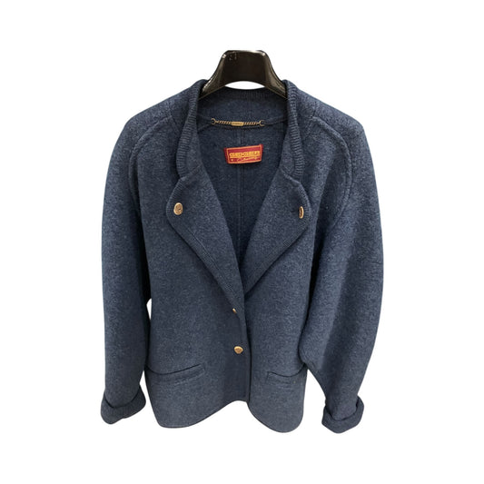 Cappotto Donna Vintage Geiger Lana Blu