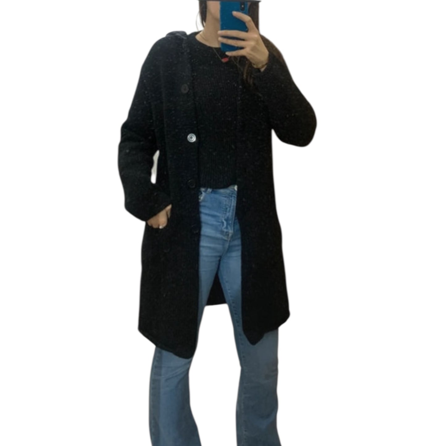 Cardigan Donna Vintage Benetton Lana
