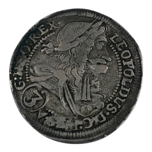 Moneta 3 Kreuzer Leopold I