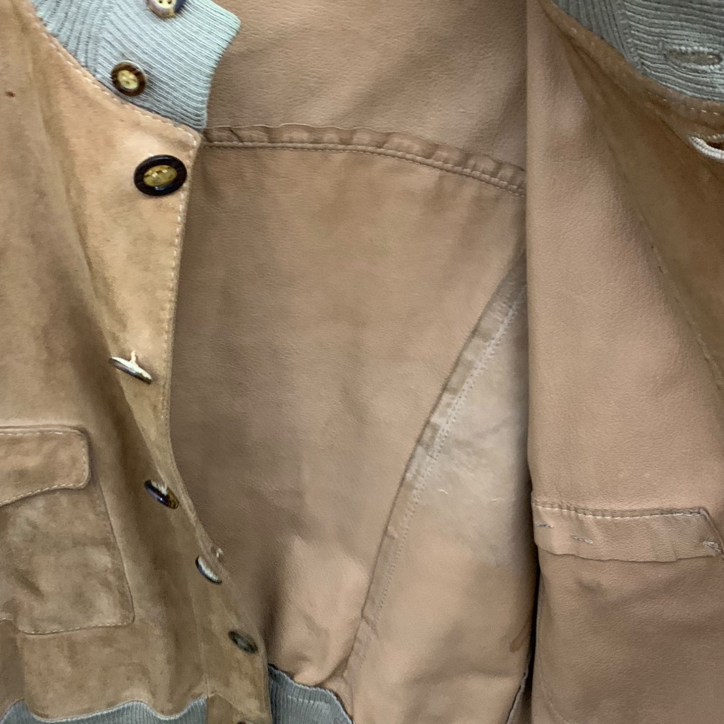 Giacca Vintage Pelle scamosciata
