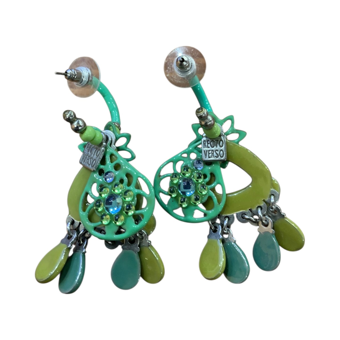 Orecchini Bigiotteria Firmata Recto Verso