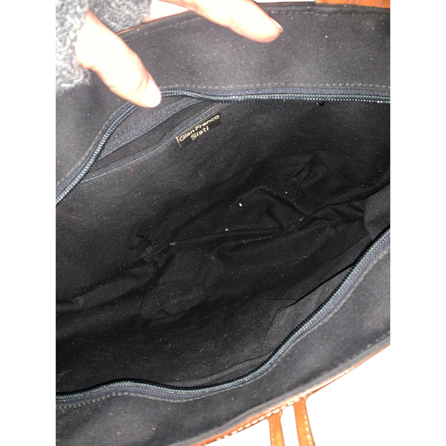 Borsa Vintage Paglia Pelle Gian Franco Sisti