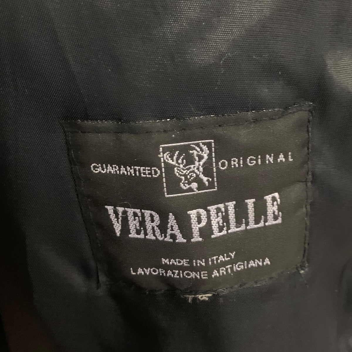 Cappotto Donna Vintage Vera Pelle Nero