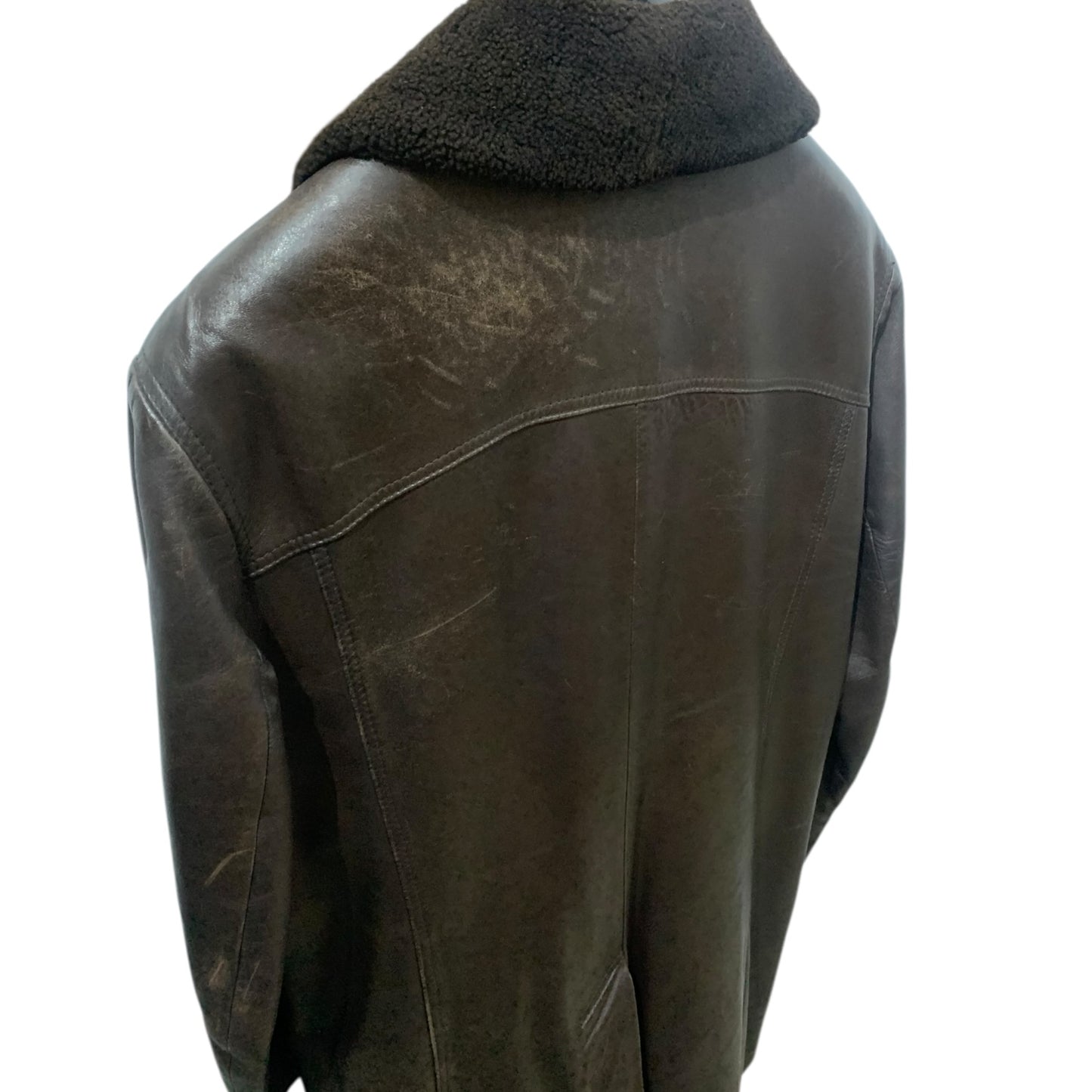 Cappotto Montone Uomo Vintage New Style