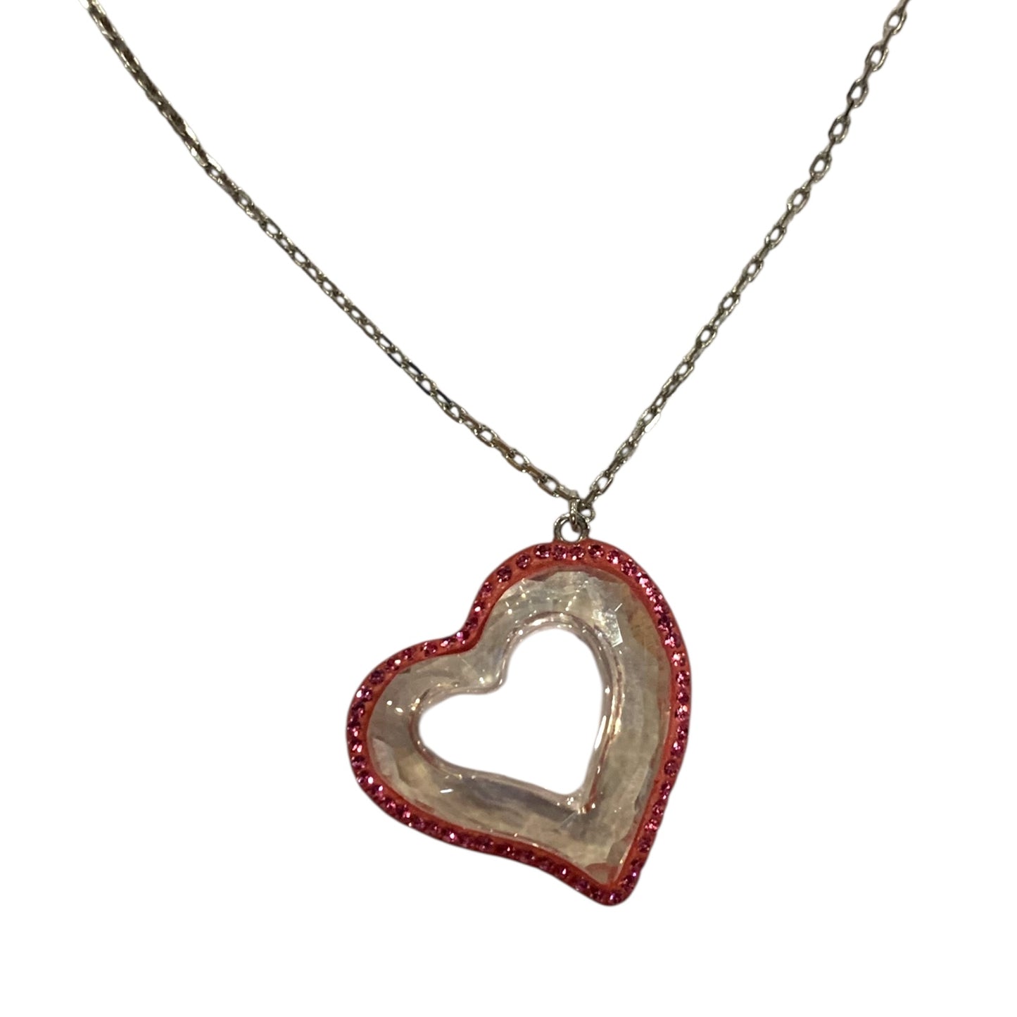 Collana Donna Swarovski Cuore Rosa