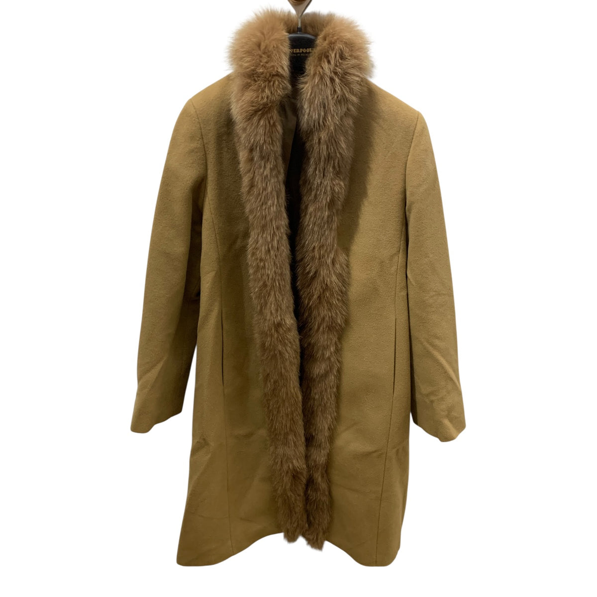 Cappotto Donna Vintage Lana Bordo Pelliccia