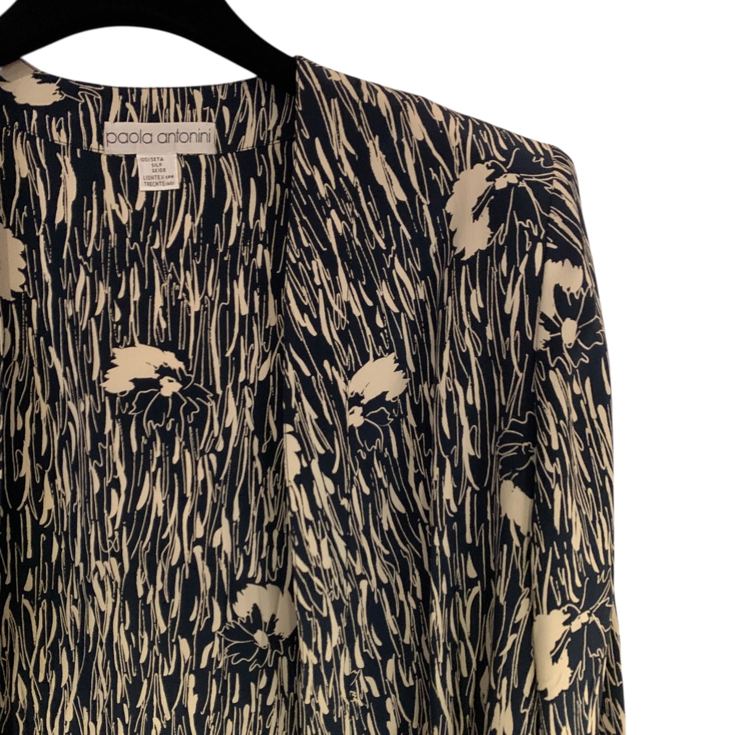 Blusa Vintage Paola Antonini Seta 100%