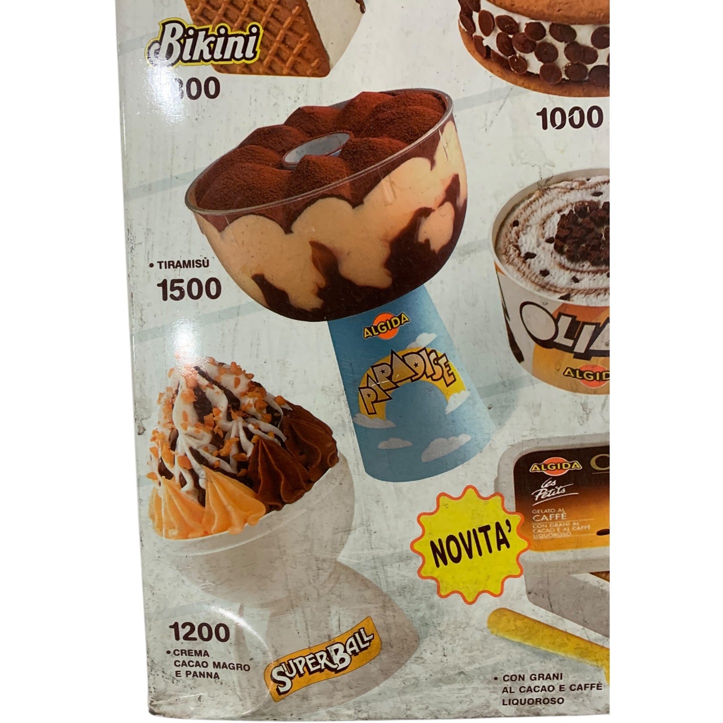 Pannello Pubblicitario Gelati Algida Anni 90