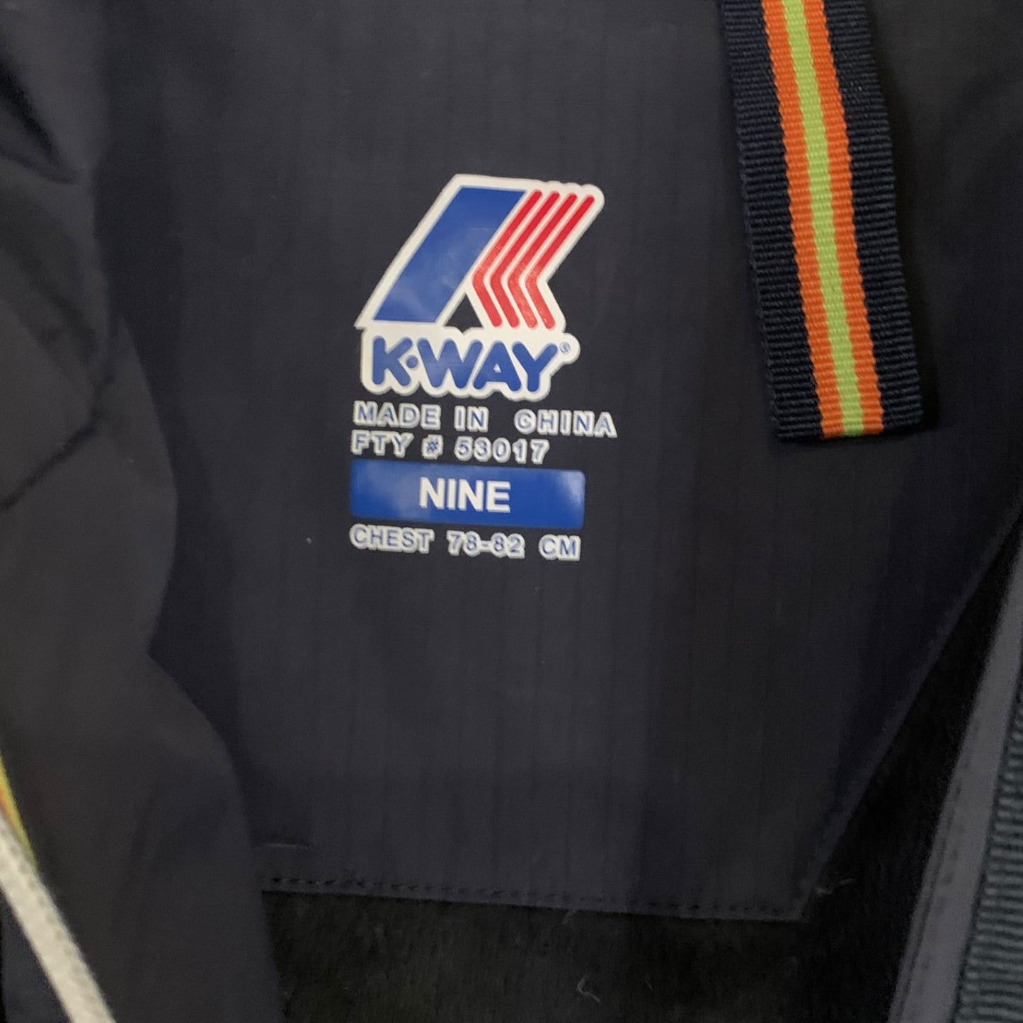 Piumino Ragazza K-Way Blu