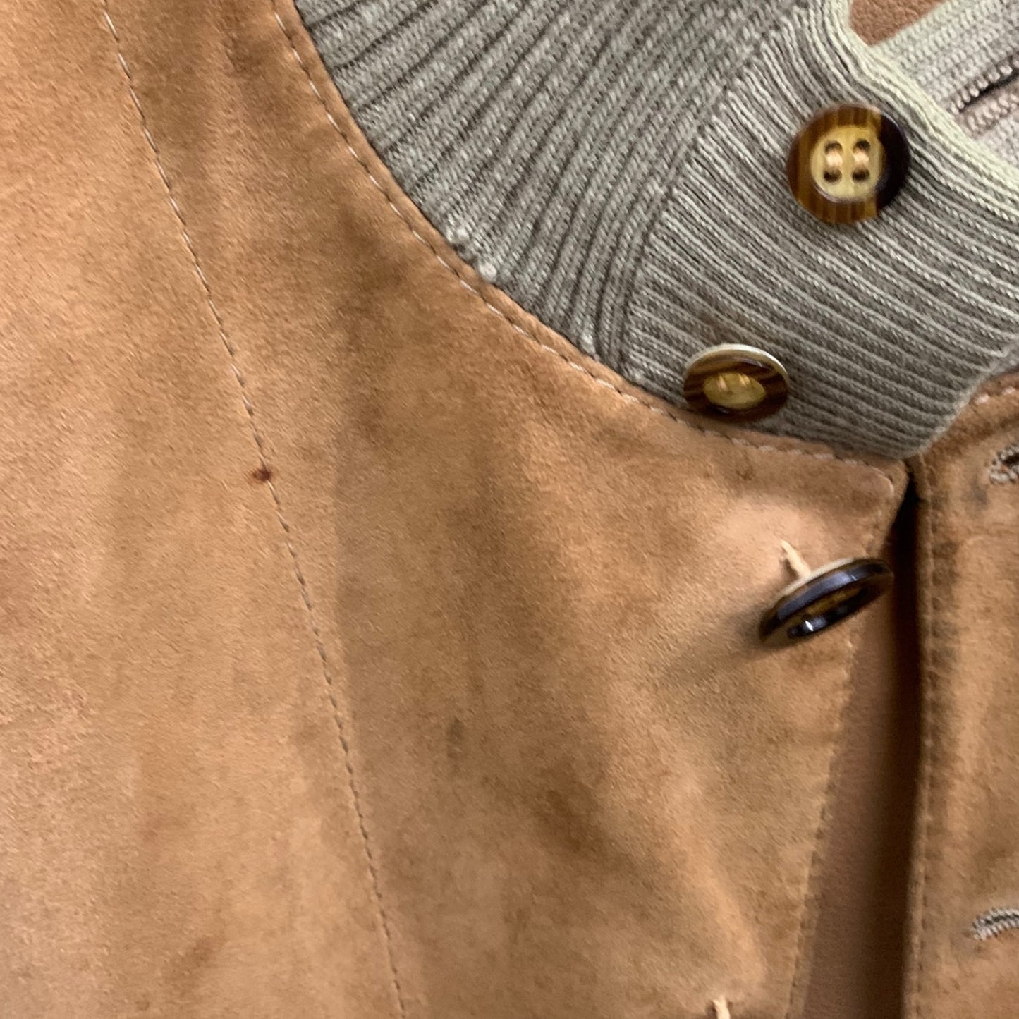 Giacca Vintage Pelle scamosciata