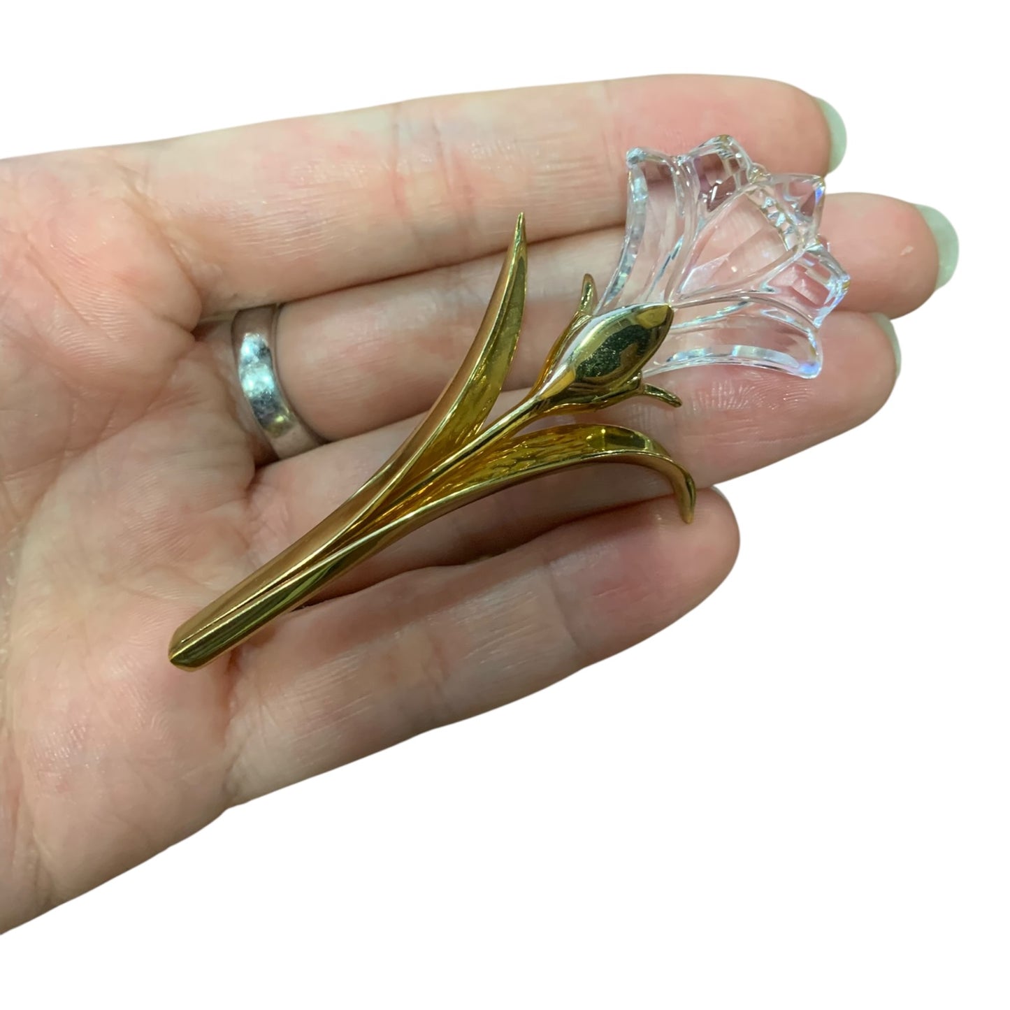 Spilla Vintage Swarovski Tulipano