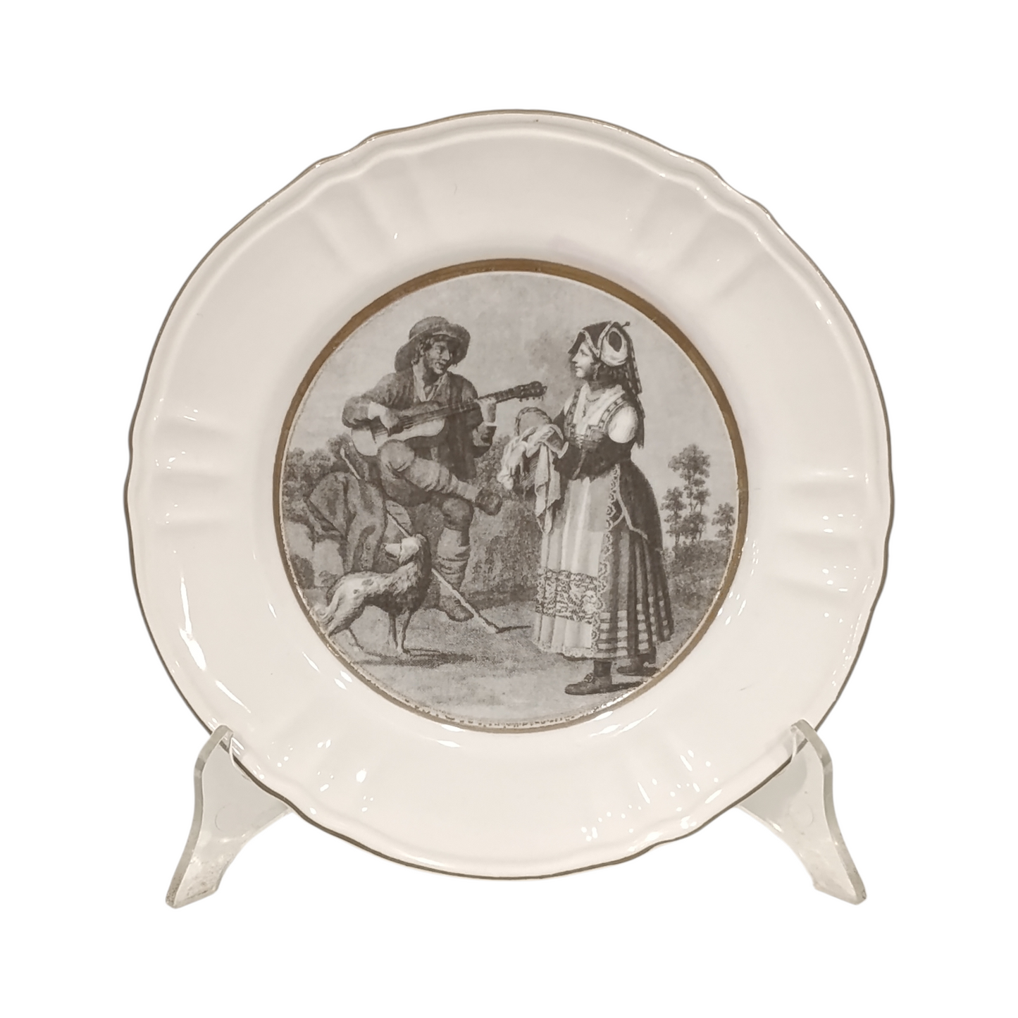 Piatto Decorativo Capodimonte Costumi
