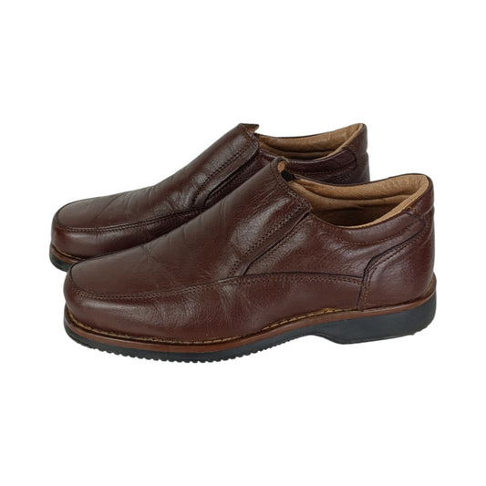Scarpe Mocassini Slip-On Pelle Marrone