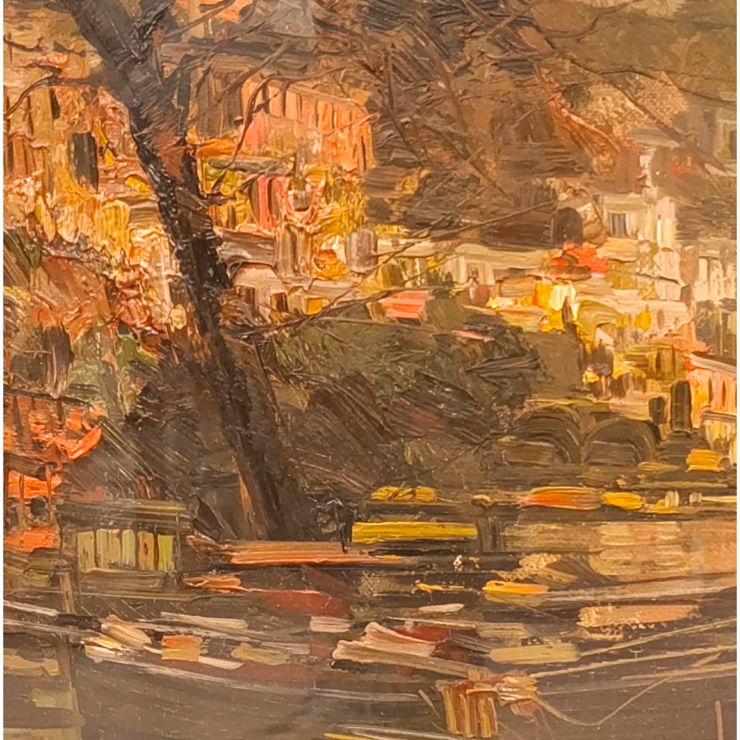 Dipinto Olio Su Tela Di Riccardo Colucci